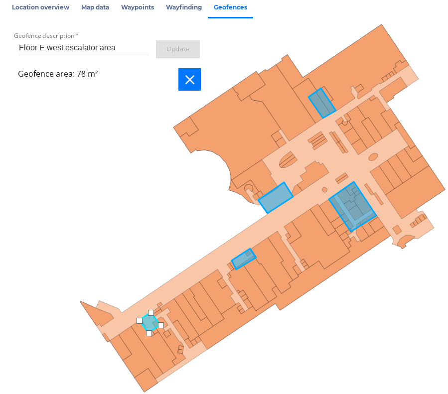 Geofence editor